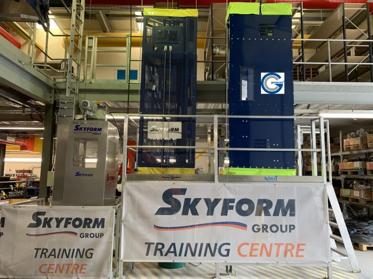 Wind-turbine access training equipment